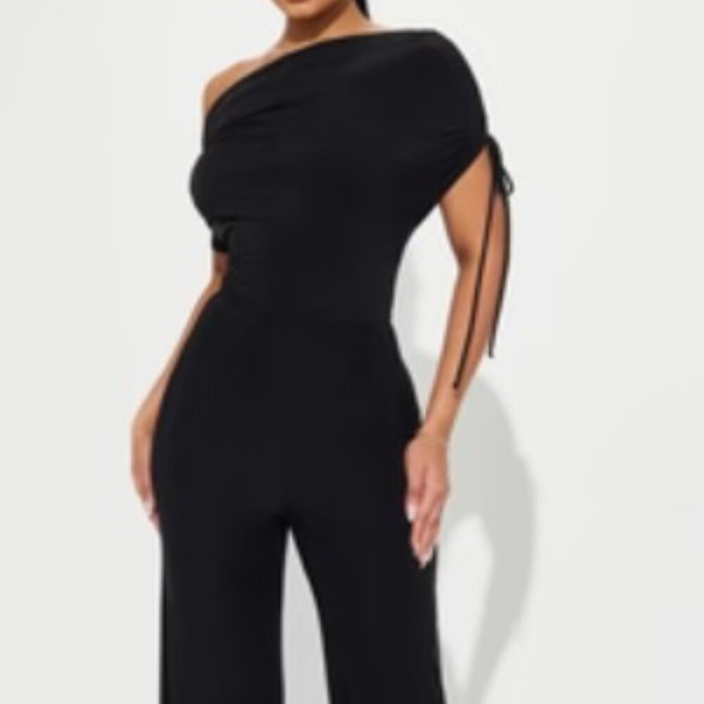 Think About It Jumpsuit - Black Size: L